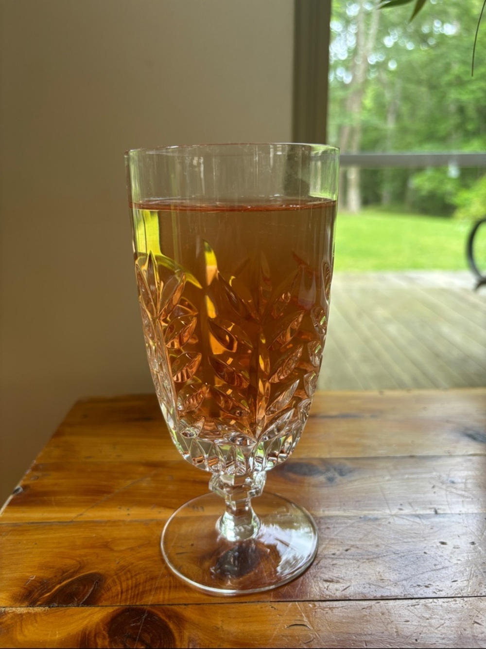Gorham Crystal Iced Tea Glass/Glasses Pattern: Strasbourg (Full Lead Newer)